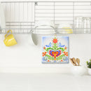 Ceramic Deluxe Plaque: Lovebirds