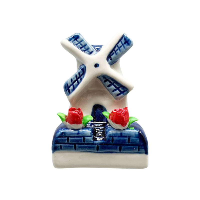 Novelty Magnets Windmill With Tulips