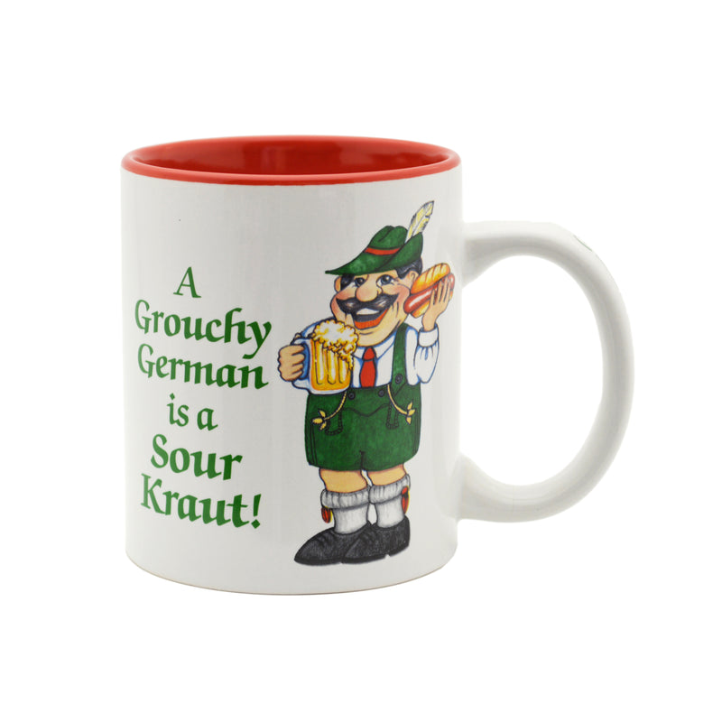 "A Grouchy German is a Sour Kraut" Coffee Mug - ScandinavianGiftOutlet