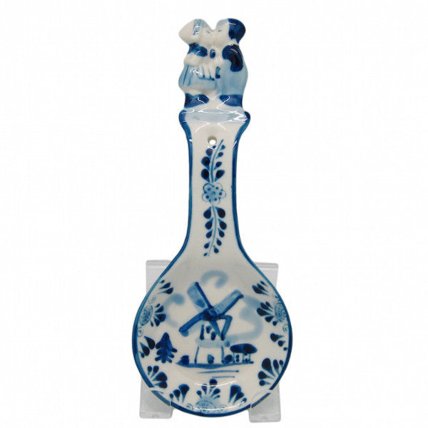 Ceramic Spoon Rests Delft Blue Kiss - ScandinavianGiftOutlet
