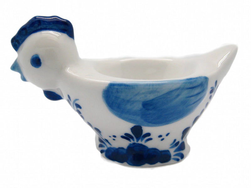 Egg Cup Holder: Delft Blue Chicken - ScandinavianGiftOutlet