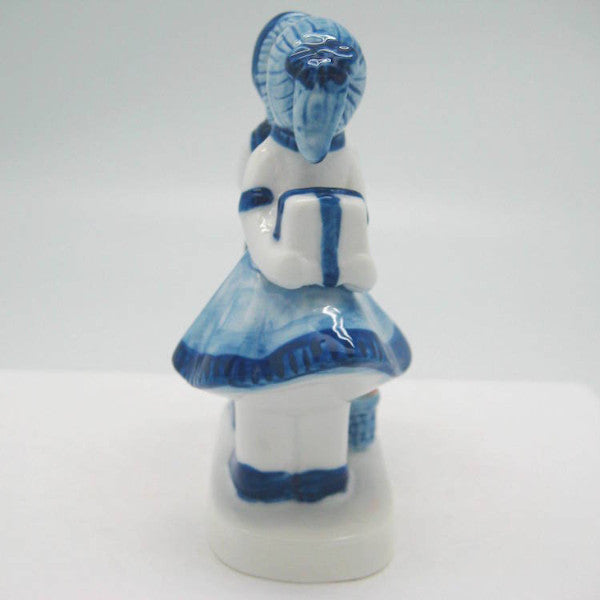 Ceramic Delft Blue Kiss with Tulips - ScandinavianGiftOutlet