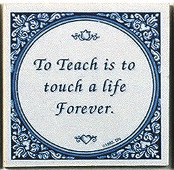 Tile Quotes : Touch Life Forever.. - ScandinavianGiftOutlet