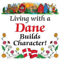 Kitchen Wall Plaques: Living With Dane - ScandinavianGiftOutlet