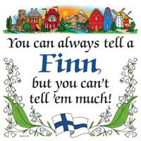 Kitchen Wall Plaques: Tell a Finn - ScandinavianGiftOutlet