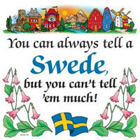 Kitchen Wall Plaques: Tell A Swede - ScandinavianGiftOutlet