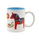 Red Dala Horse & Blue Dala Horse Coffee Mug