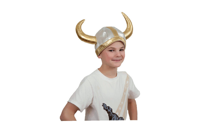 Viking Costume Hat: Silver - ScandinavianGiftOutlet