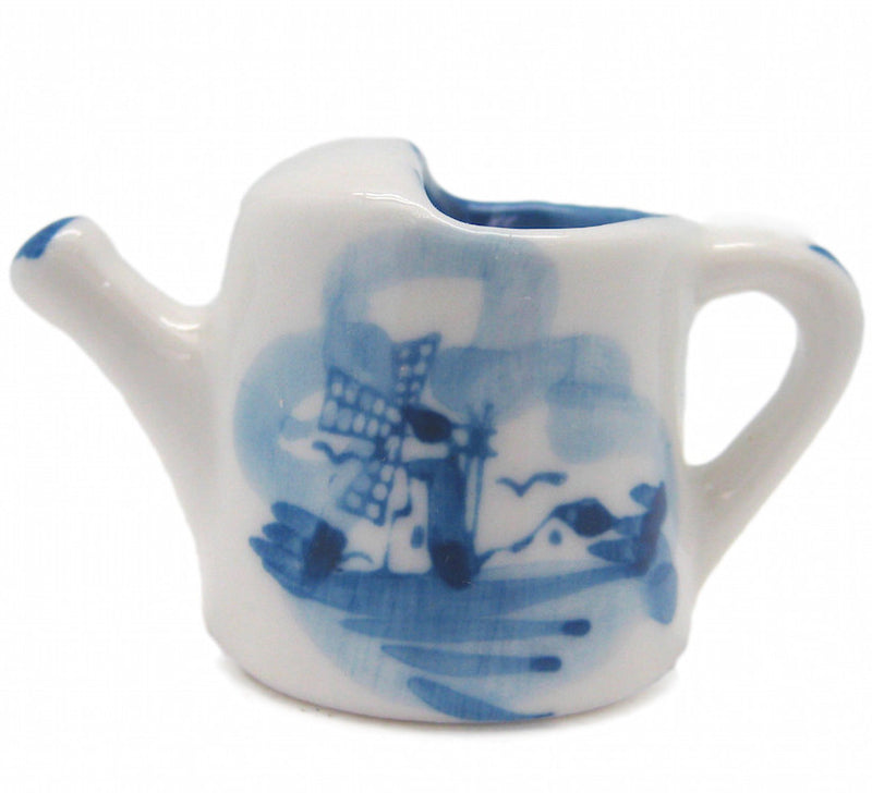 Miniature Ceramic Delft Blue Water Can - ScandinavianGiftOutlet