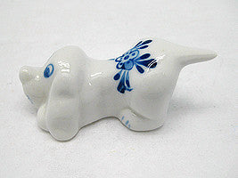 Animals Miniatures Delft Blue Happy Dog - ScandinavianGiftOutlet