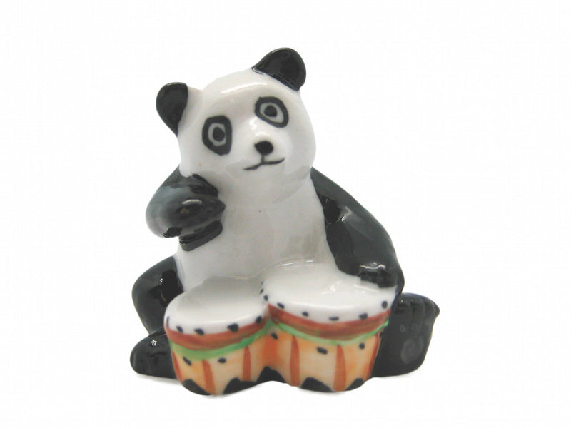 Miniature Musical Instrument Panda With Drum - ScandinavianGiftOutlet