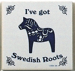Swedish Culture Magnet Tile (Swedish Roots) - ScandinavianGiftOutlet