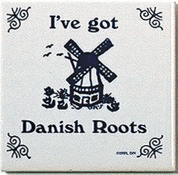 Danish Culture Magnet Tile (Danish Roots) - ScandinavianGiftOutlet