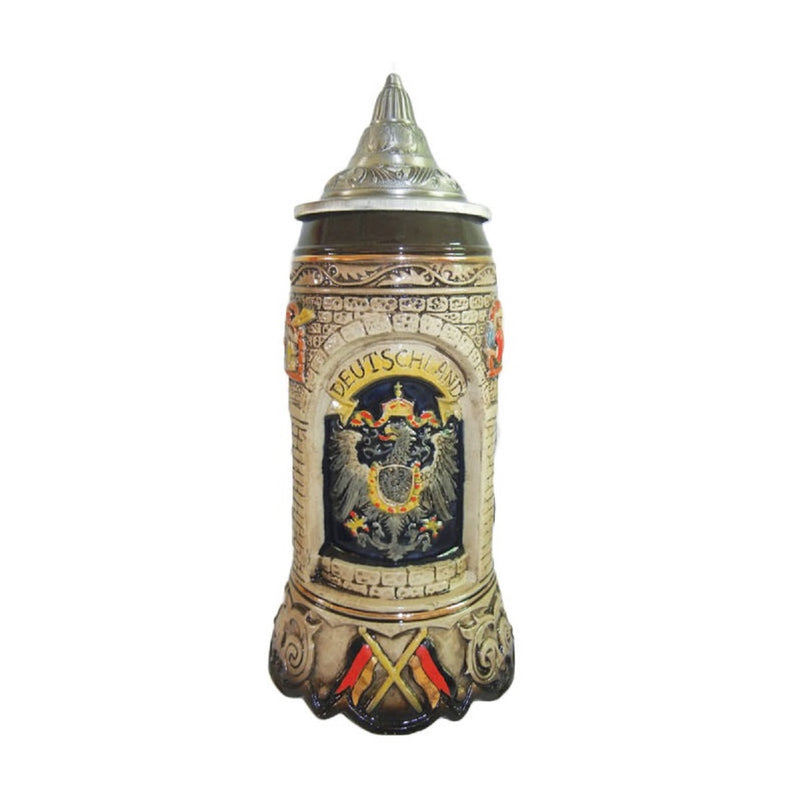 Scenic Germany Engraved Collectible Beer Stein with lid - ScandinavianGiftOutlet