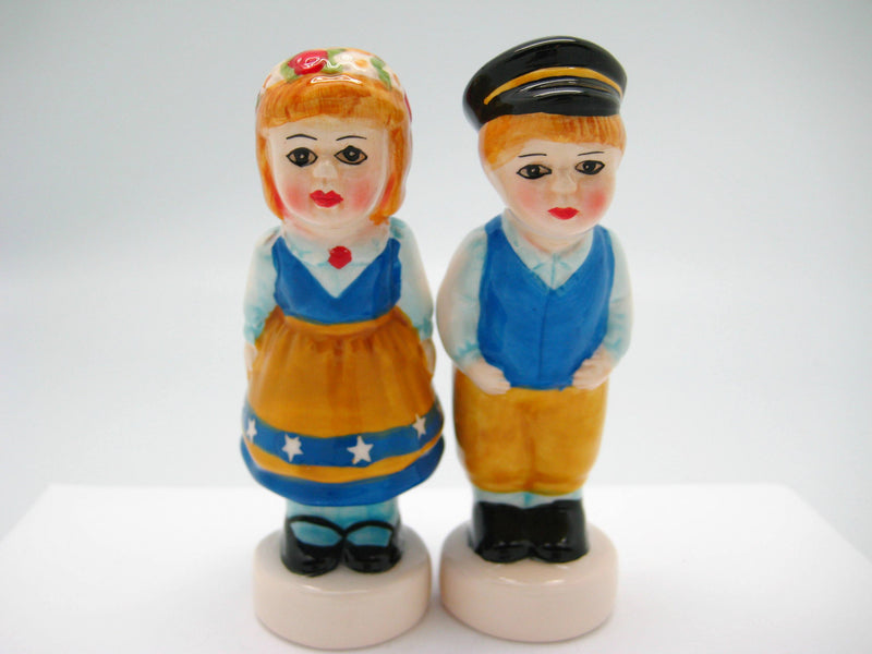 Vintage Salt and Pepper Shakers Swedish Standing Couple - ScandinavianGiftOutlet