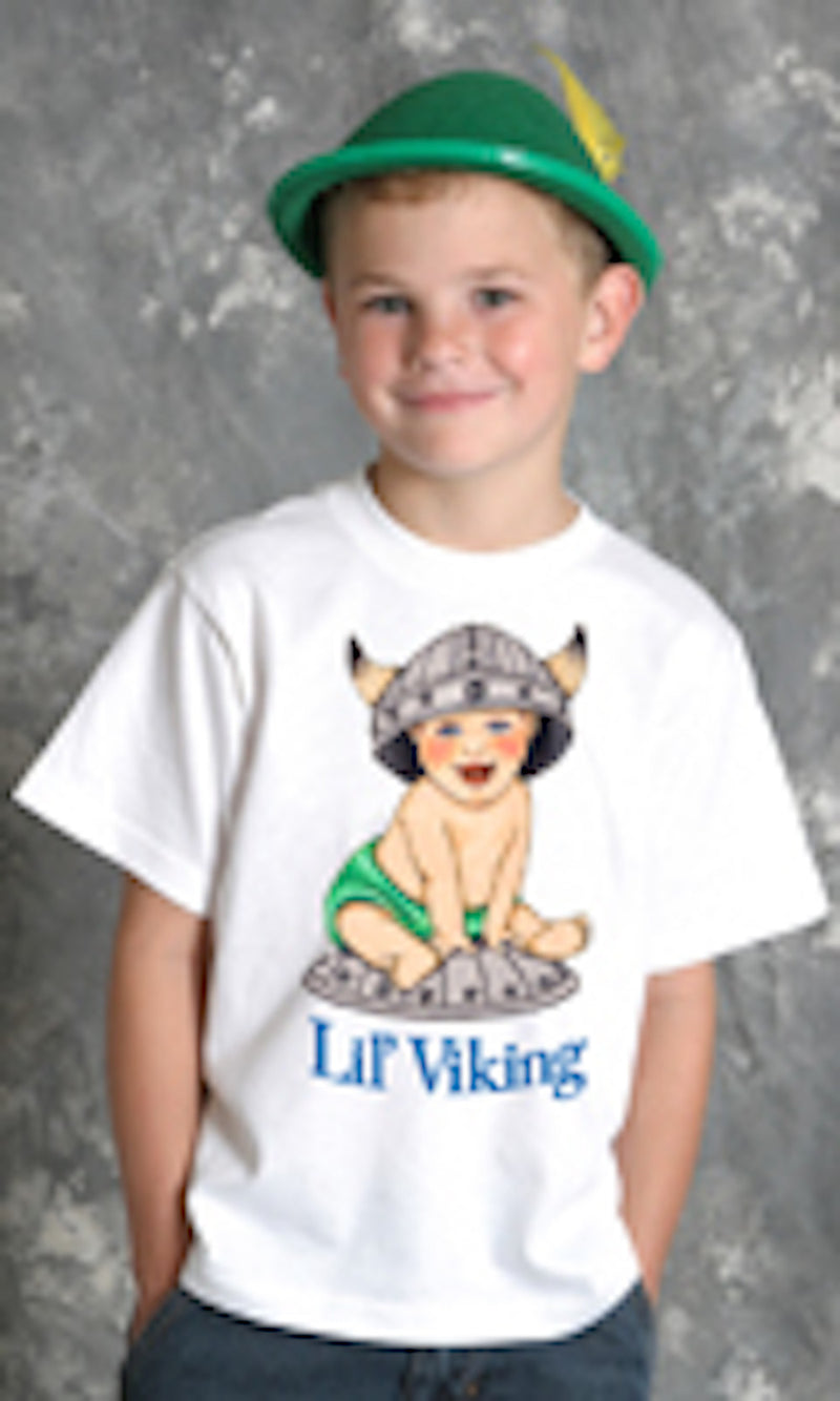 Norwegian Kids Shirts "Lil Viking" - ScandinavianGiftOutlet