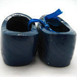 German Wooden Shoes Blue Edelweiss - ScandinavianGiftOutlet