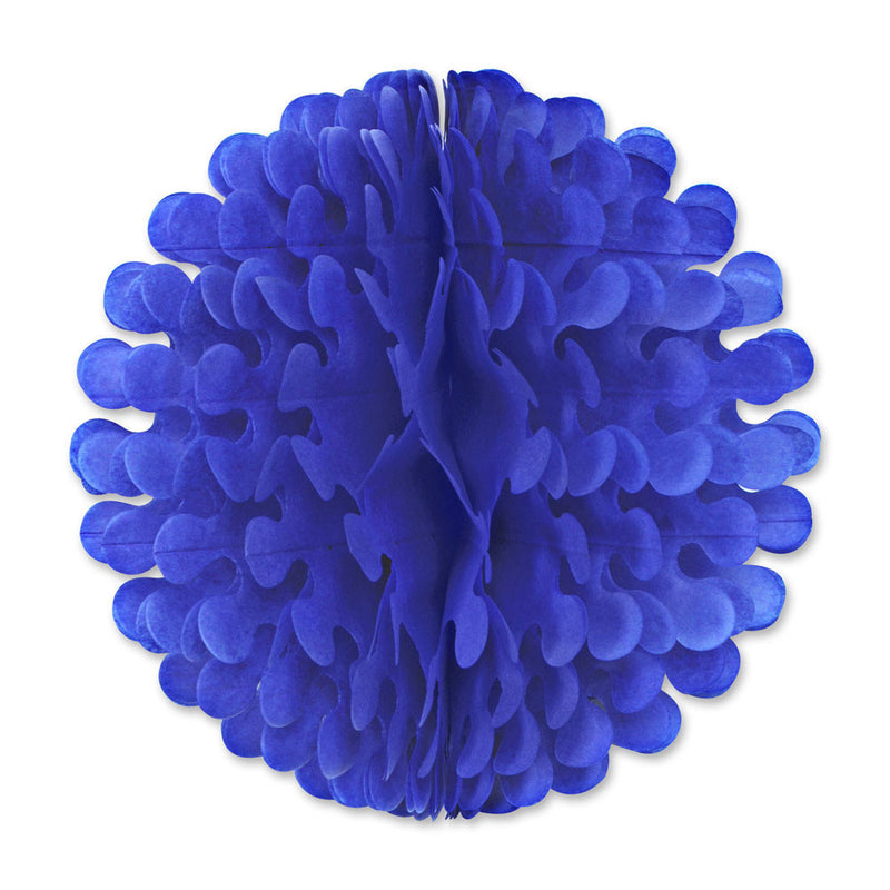 19" Blue Tissue Flutter Ball Party Decorations - ScandinavianGiftOutlet