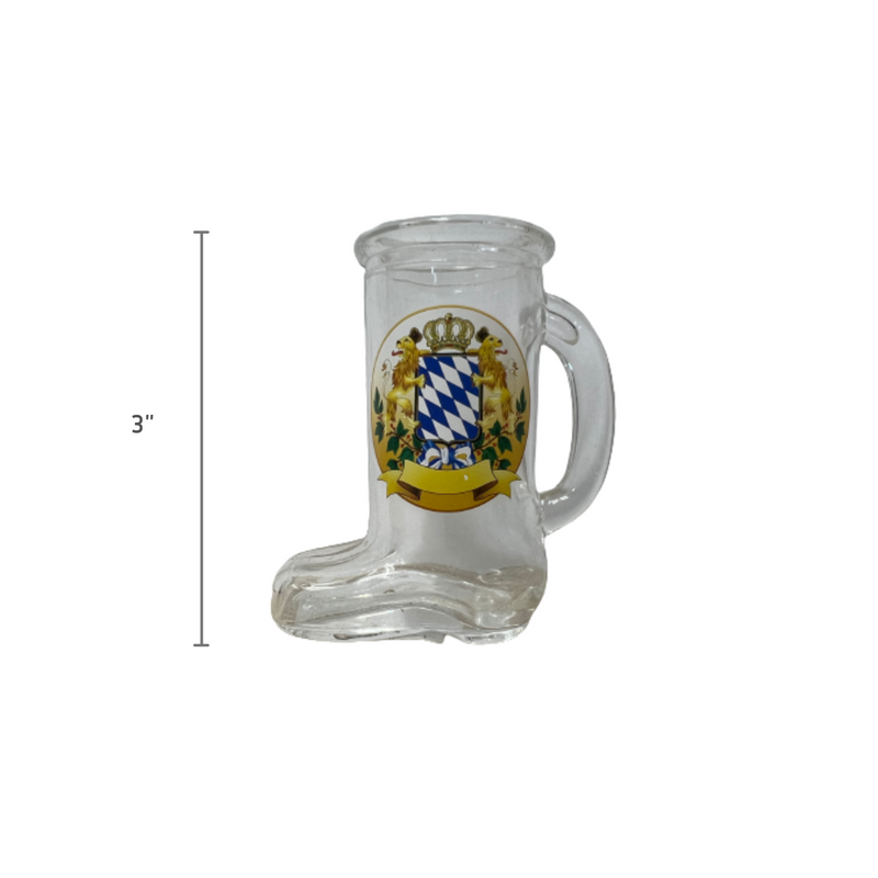 Das Beer Boot Shot Glass: Bayern Crest