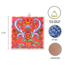 Ceramic Deluxe Plaque: Flowers