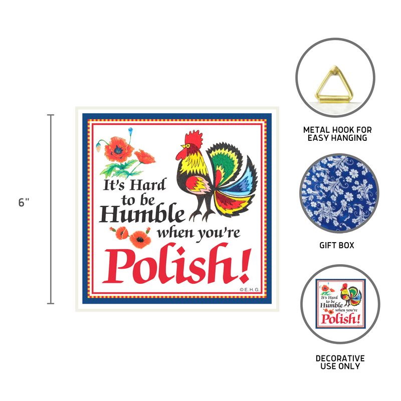 Ceramic Wall Plaque: Humble Polish