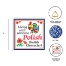 Ceramic Wall Plaque: Polish Character