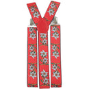 Oktoberfest Costume Suspenders: Edelweiss