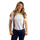 Oktoberfest Costume Suspenders: Edelweiss