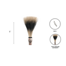 deluxe gamsbart with engraved edelweiss fedora hat pin