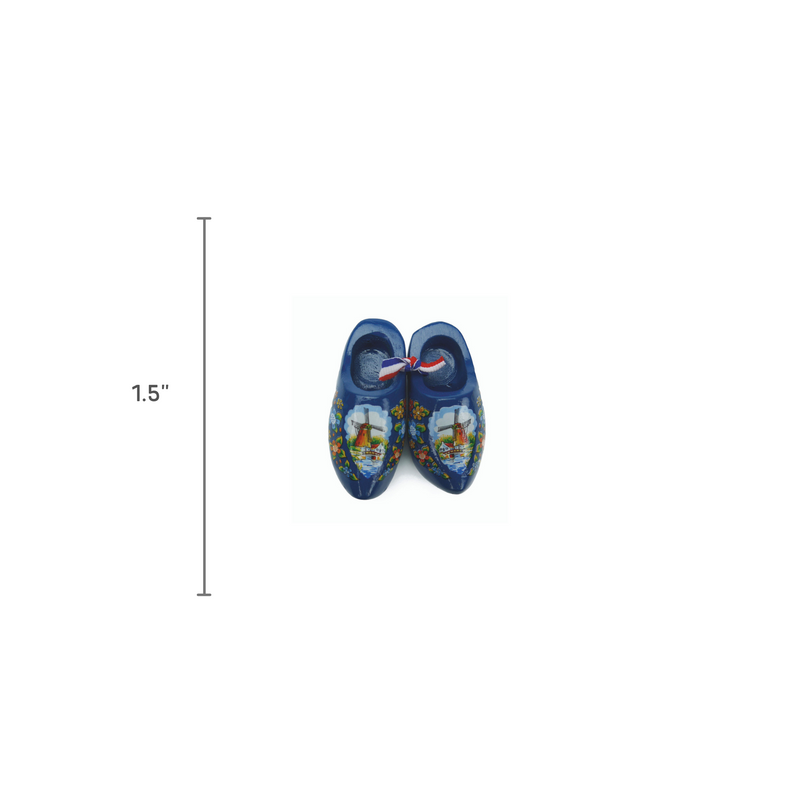 Wooden Shoes Magnetic Gift Blue