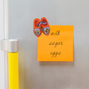Orange Wooden Shoes Magnet 2.5"