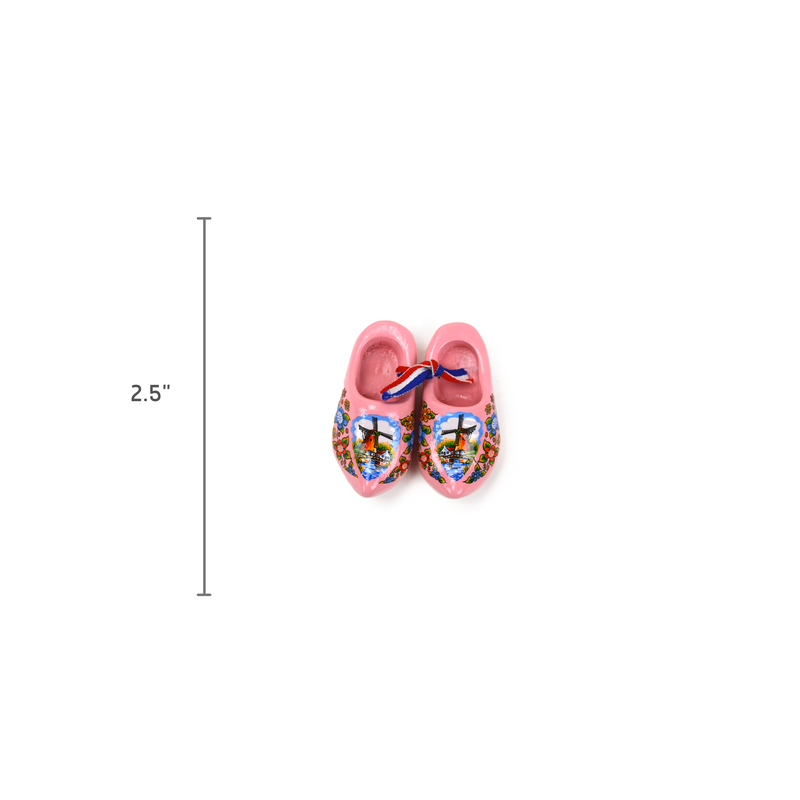 Pink Wooden Shoes Magnet 2.5"