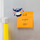 Dutch Gift Magnet Delft Girl with Tulips