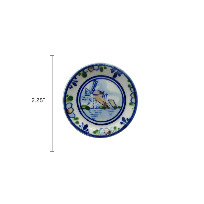 Miniature Windmill Plate Magnet
