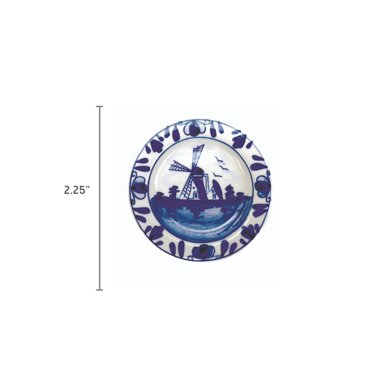 Windmill Design Plate Magnet