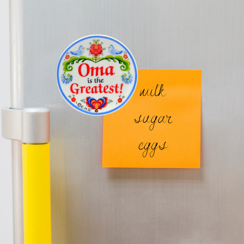Plate Magnet "Oma Is the Greatest"