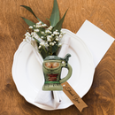 German Party Favor Stein Magnet Dirndl