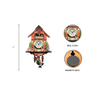 German Kitchen Cow & Dog Functioning Clock Refrigerator Magnet