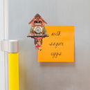 German Kitchen Girl & Dog Functioning Clock Refrigerator Magnet