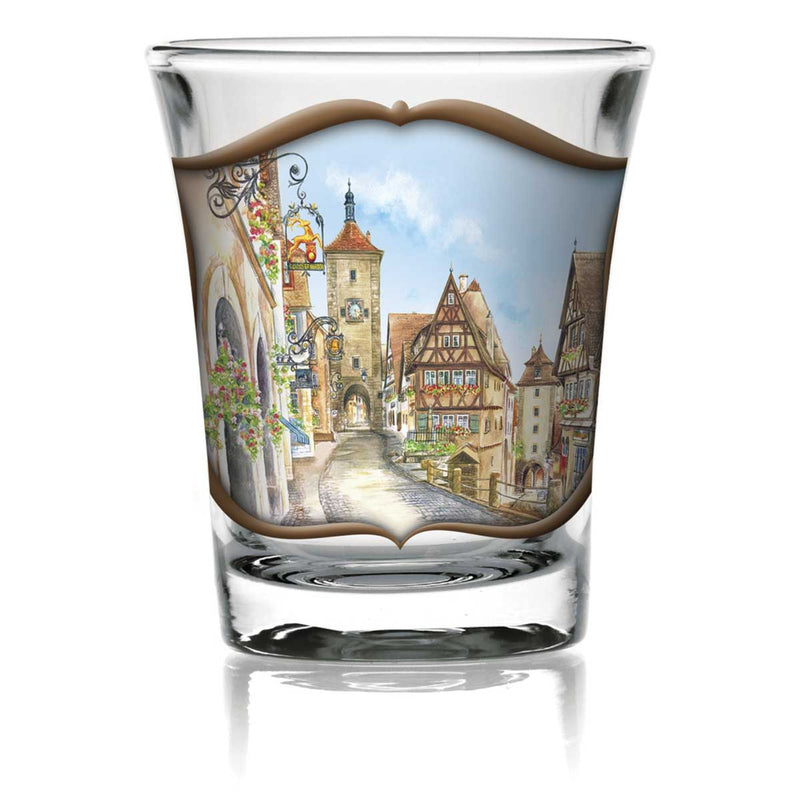 German Souvenir Shot European Village Clear