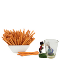 Souvenir Shot Glass: 3 D Dutch Boy & Girl - ScandinavianGiftOutlet