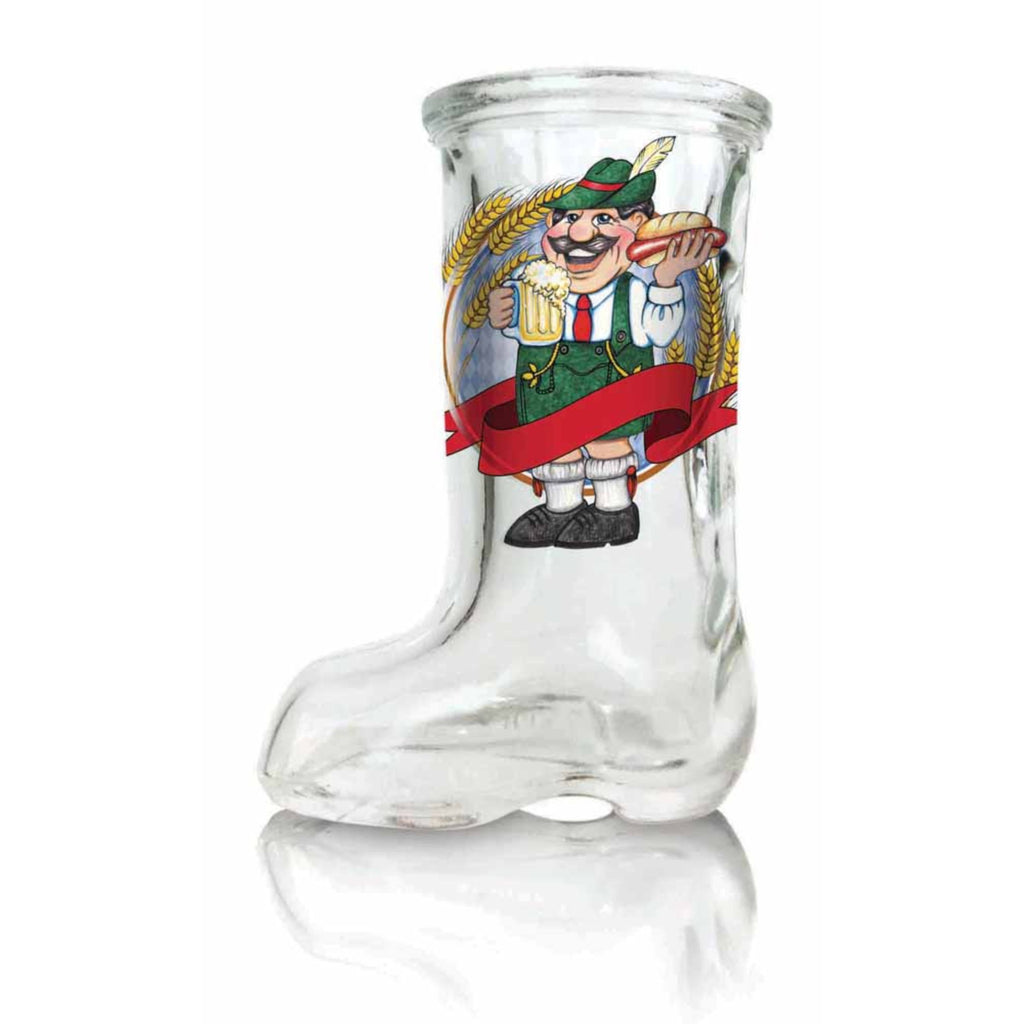 Glass Mug With Deutschland Crest - German Beer Mugs, Boots