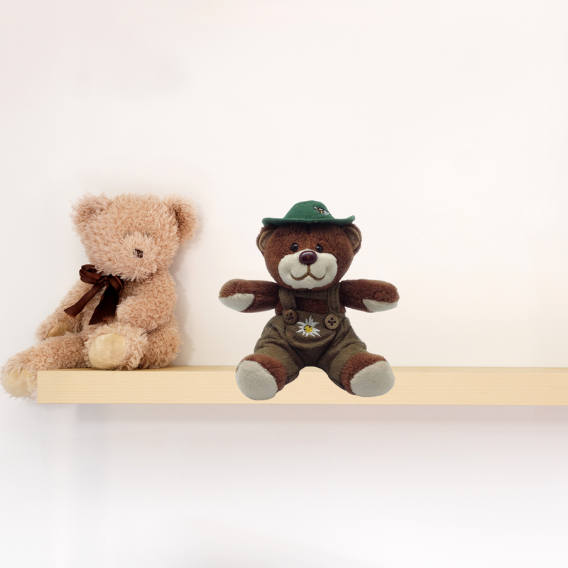 German Teddy Bear Boy with Green Hat