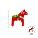 Red Swedish Dala Horse Wooden Figurine