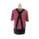 Realistic Costume Lederhosen Faux Red Shirt