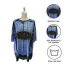 Realistic Costume Lederhosen Faux Blue Shirt