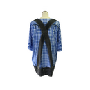 Realistic Costume Lederhosen Faux Blue Shirt