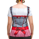 Realistic Costume Dirndl Faux Red Shirt