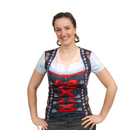 Realistic Costume Dirndl Faux Edelweiss Shirt