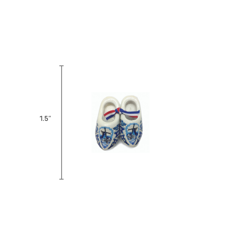 Holland Wooden Shoes Deluxe Blue White